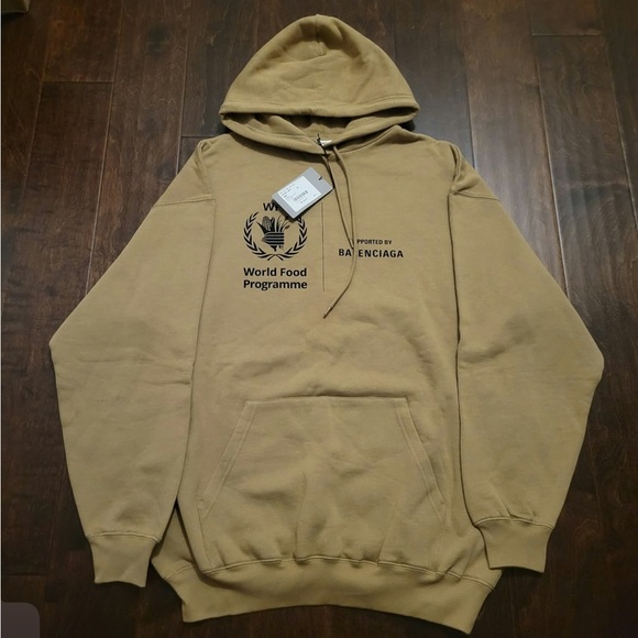 Balenciaga oversized Beige Hoodie